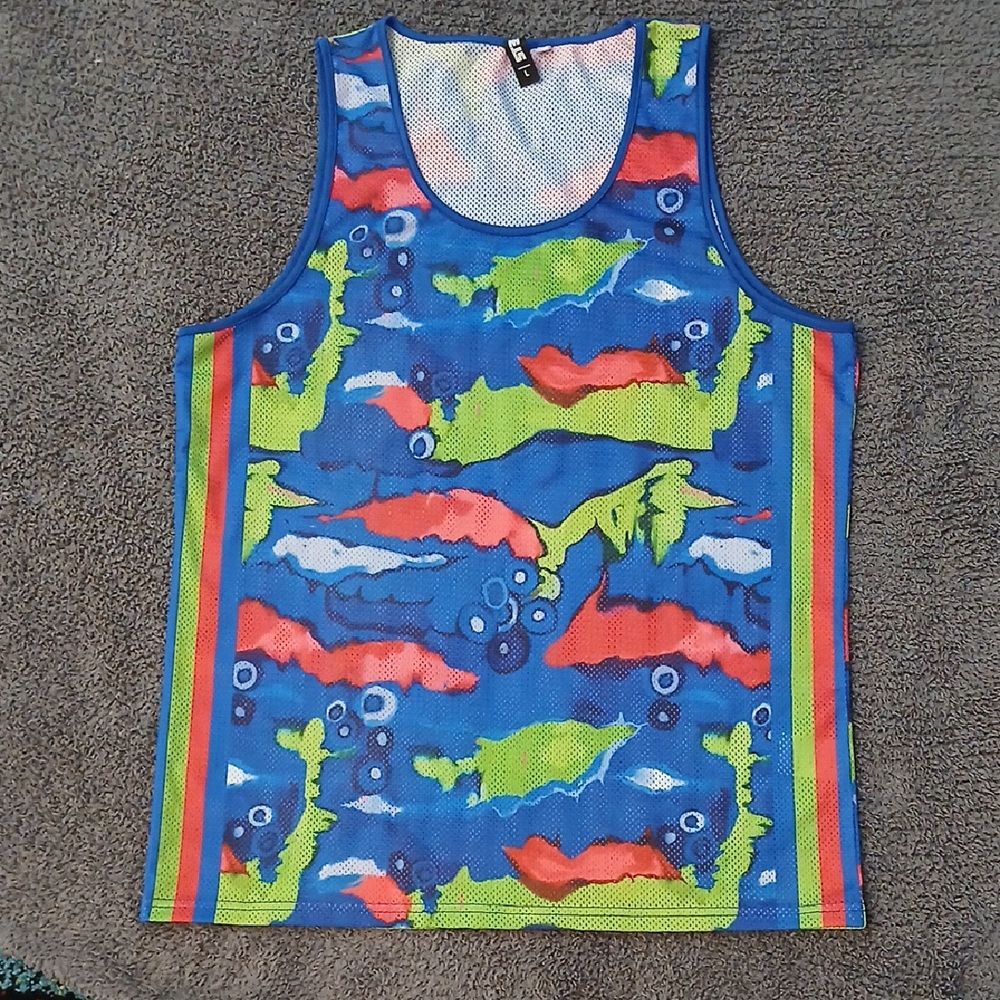 Colorful Abstract Men's Tank Top